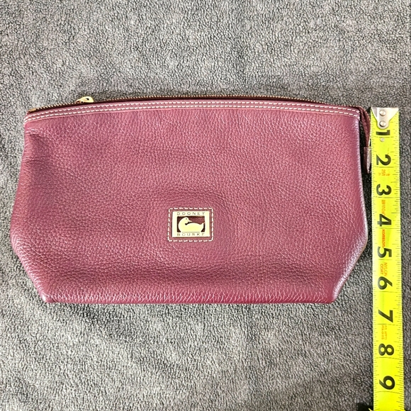 Dooney & Burke Burgandy Men's Toiletry Bag with Textured Finish - Picture 13 of 15